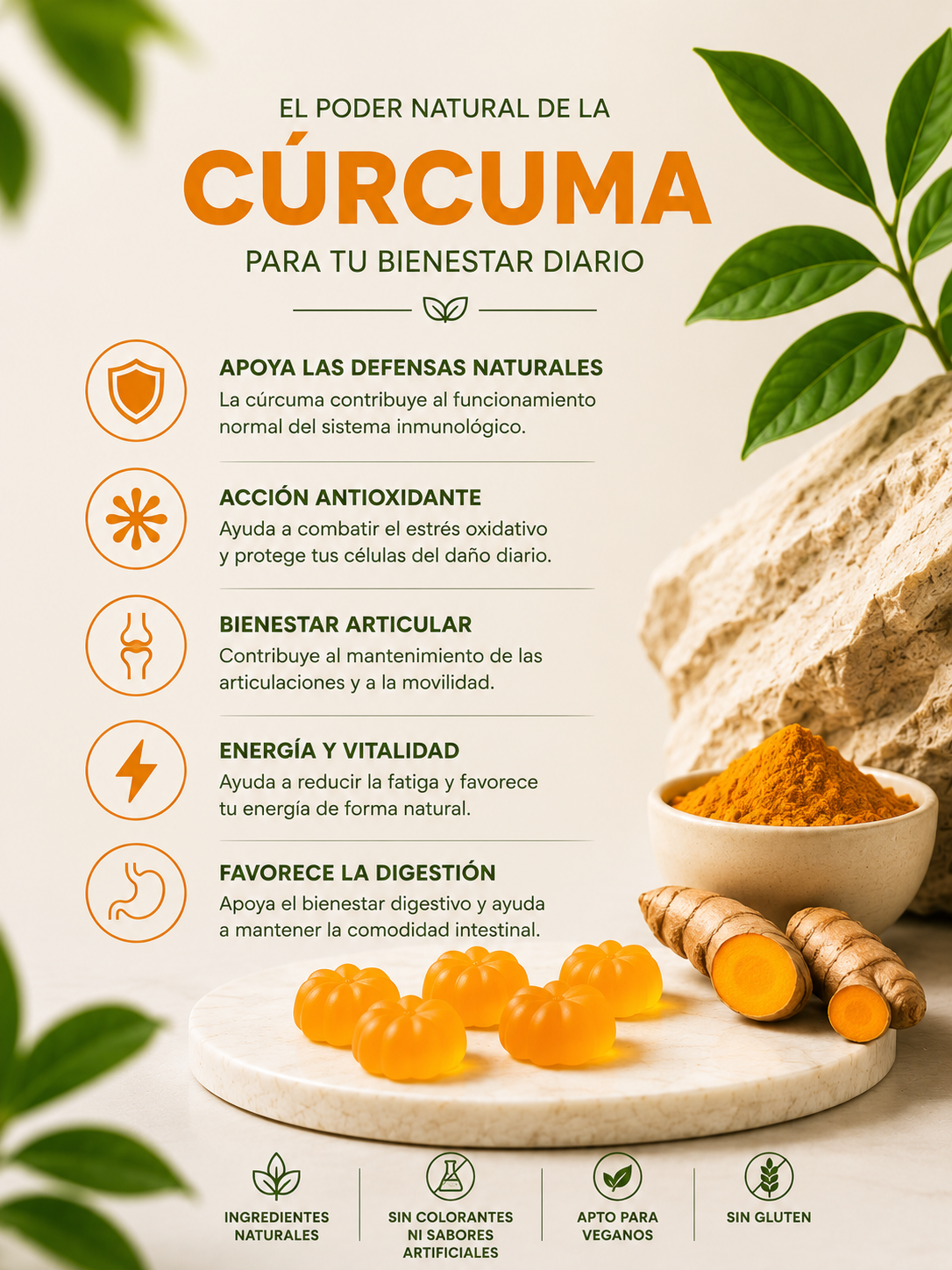 Gomitas de Cúrcuma